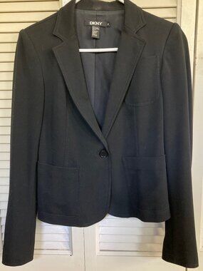 DKNY one-button blazer